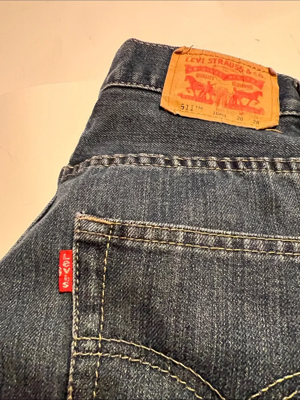 Levi's Men's Dark Indigo Slim 511 Jeans Size 28x28